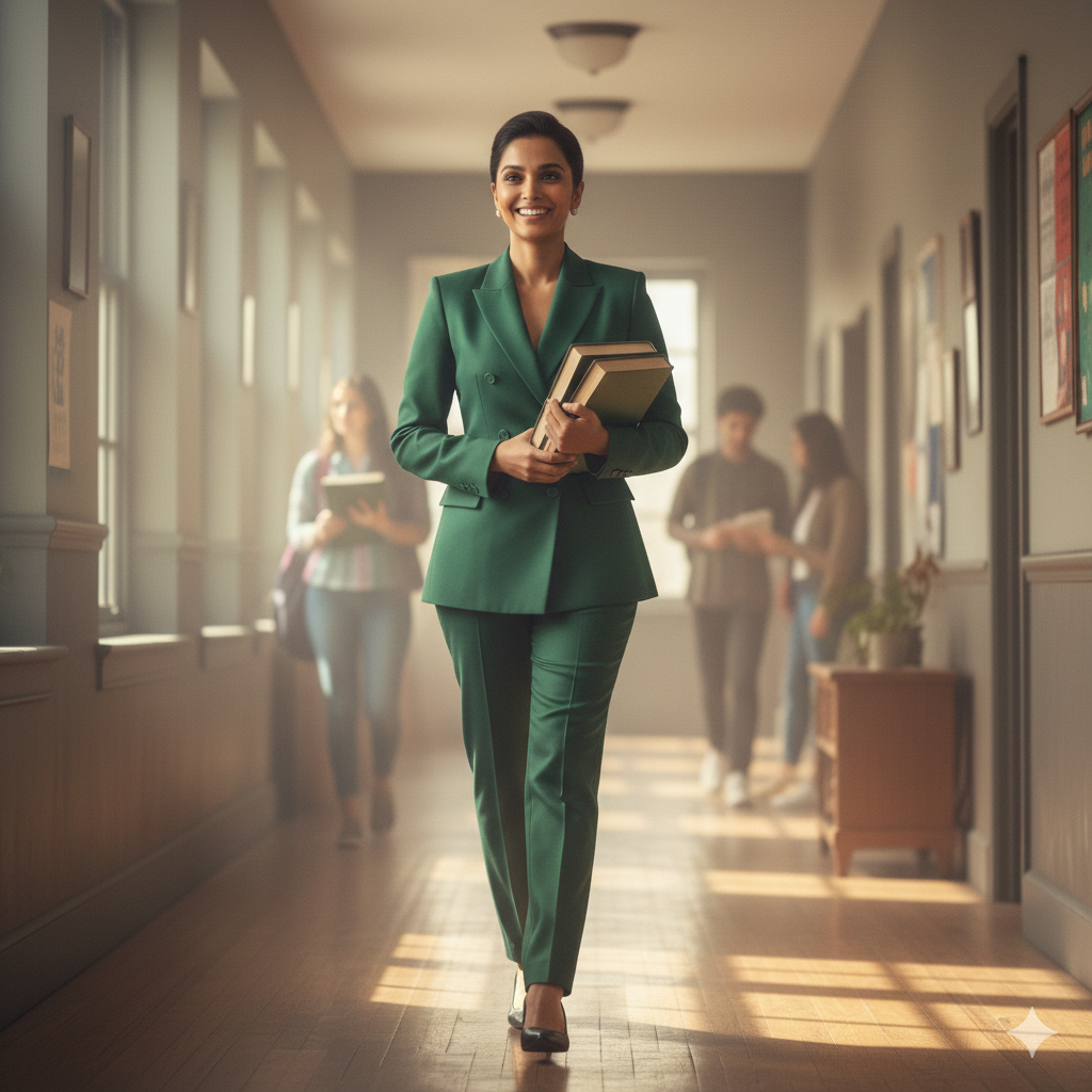 8K Ultra Realistic Indian Girl in Green Suit – Gemini AI Photo Prompt Copy Paste Trending Prompt