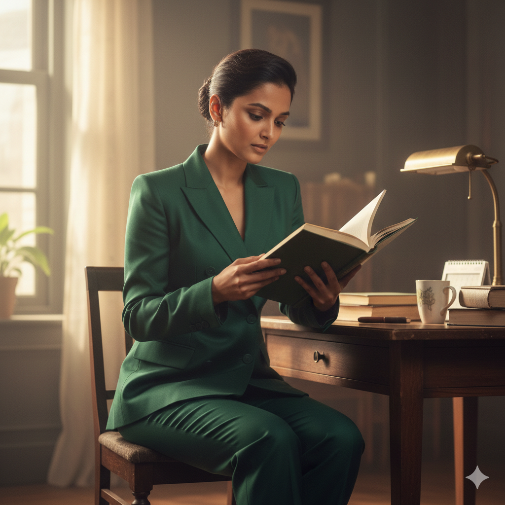 8K Ultra Realistic Indian Girl in Green Suit – Gemini AI Photo Prompt Copy Paste Trending Prompt