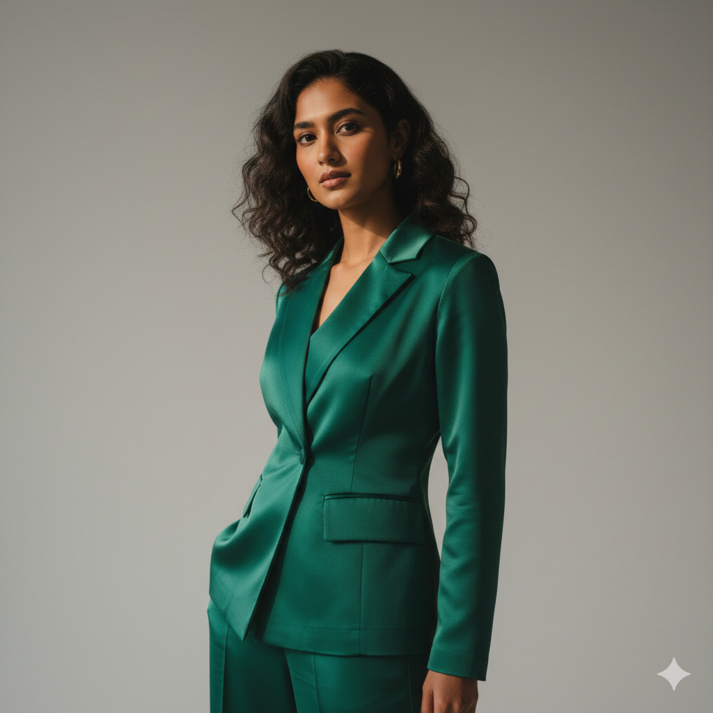 Gemini AI Photo Prompt Copy Paste for Indian Cutie Girl Wearing Green Suit – Ultra Realistic 4K Portrait