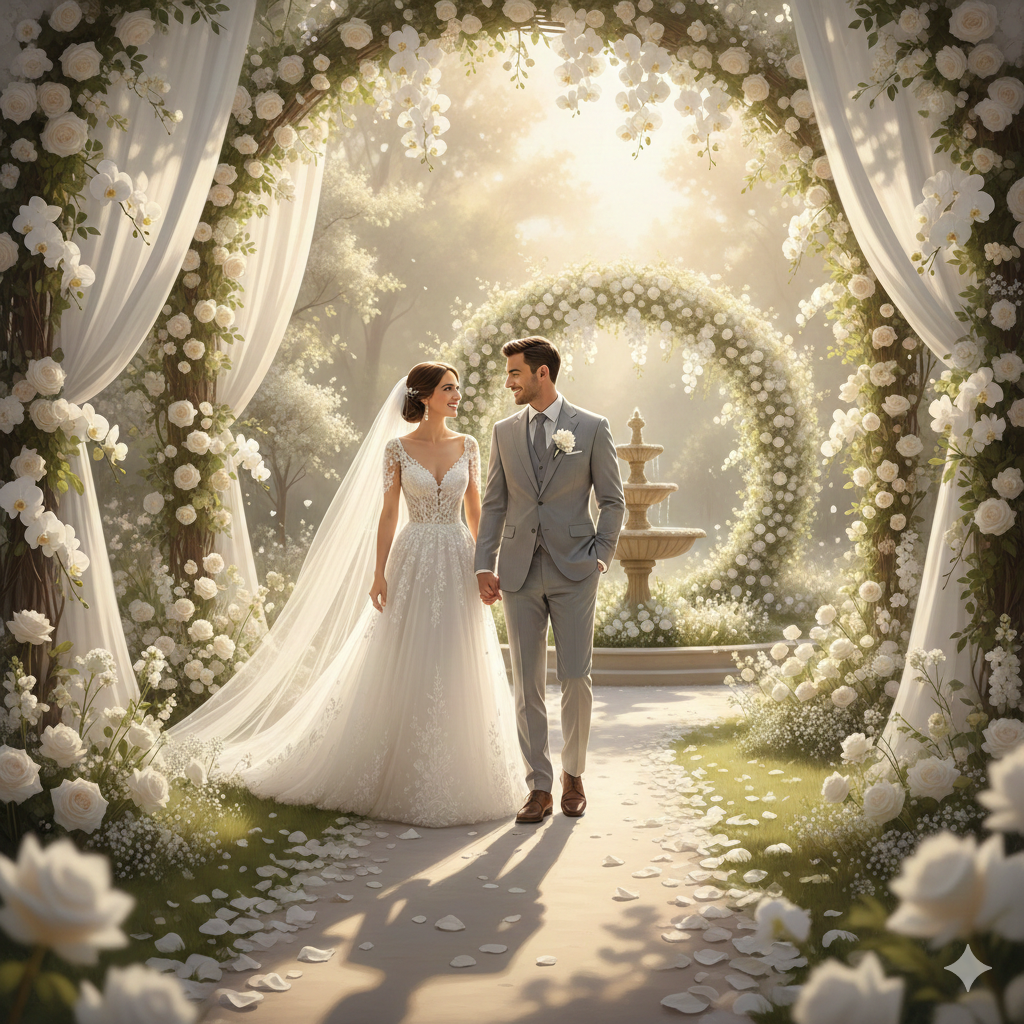 Creative Gemini AI Couple Photo Prompt Ideas for Wedding