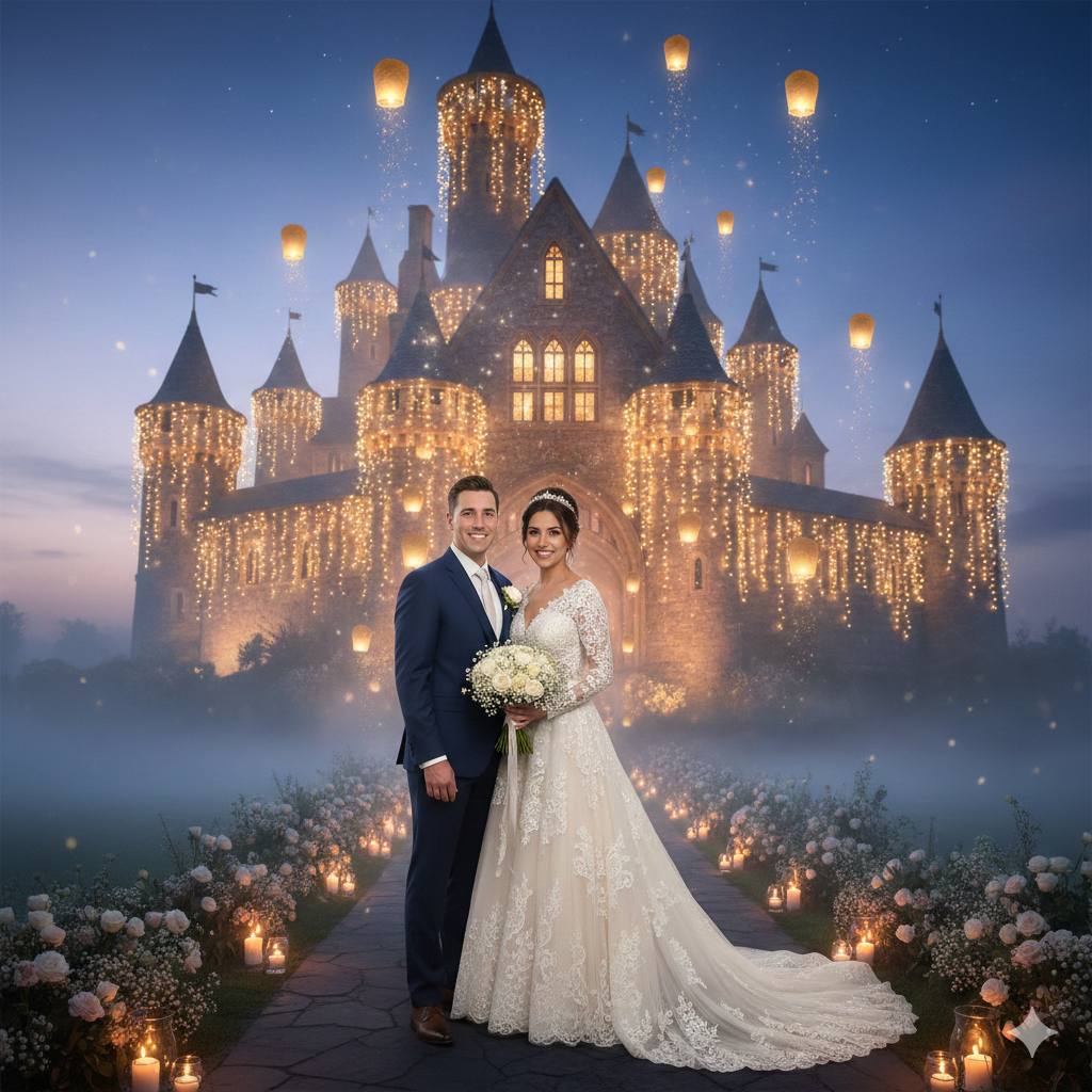 Creative Gemini AI Couple Photo Prompt Ideas for Wedding